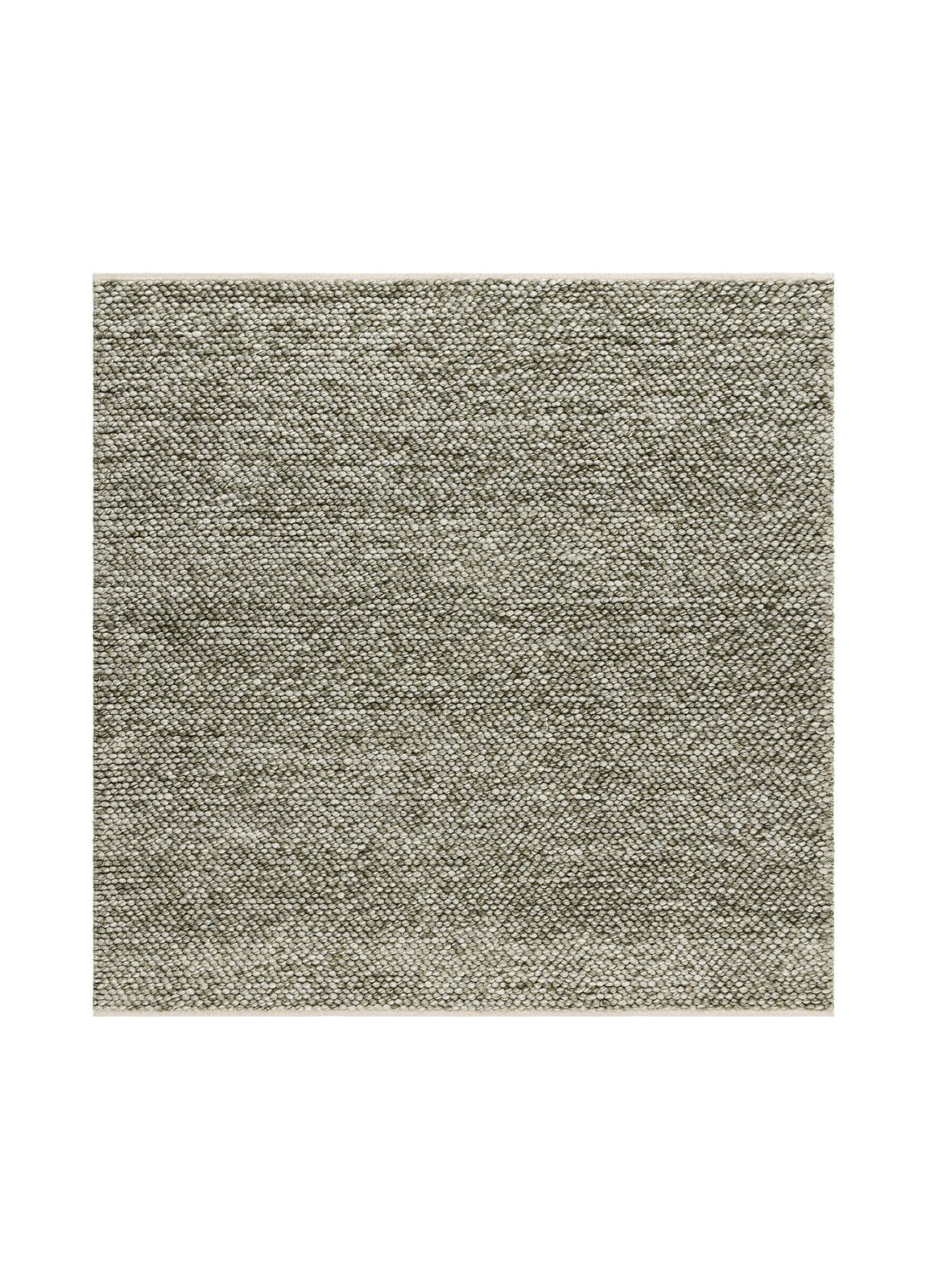 Handvävd Matta Bubble Kvadratisk 200x200 cm - Olivgrön