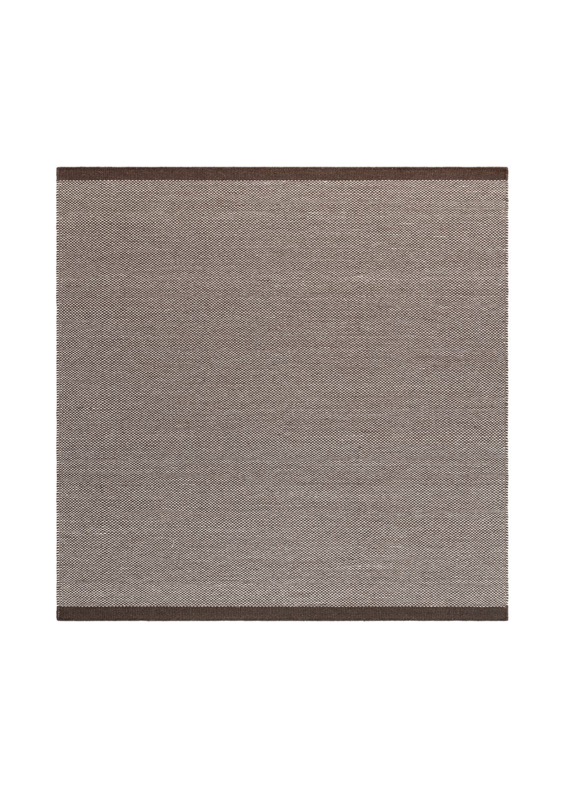 Handvävd Matta Sandhamn Kvadratisk 250x250 cm - Choklad