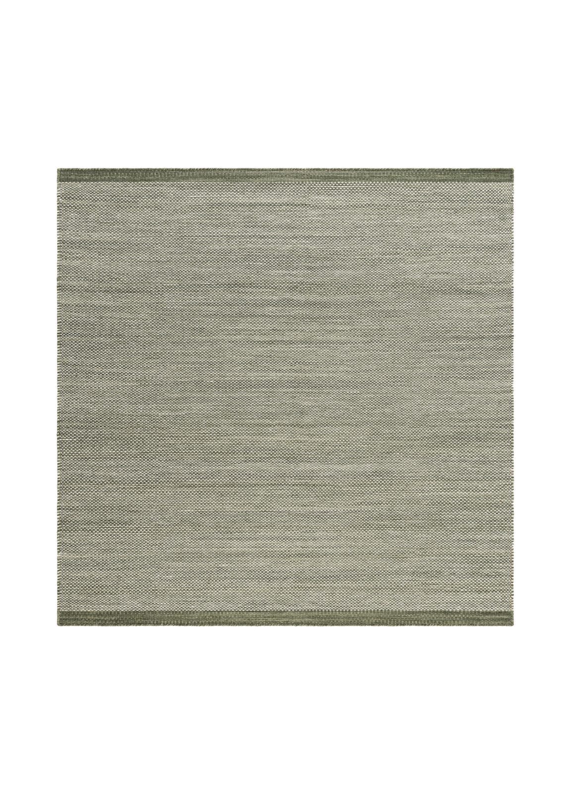 Handvävd Matta Sandhamn Kvadratisk 250x250 cm - Grön