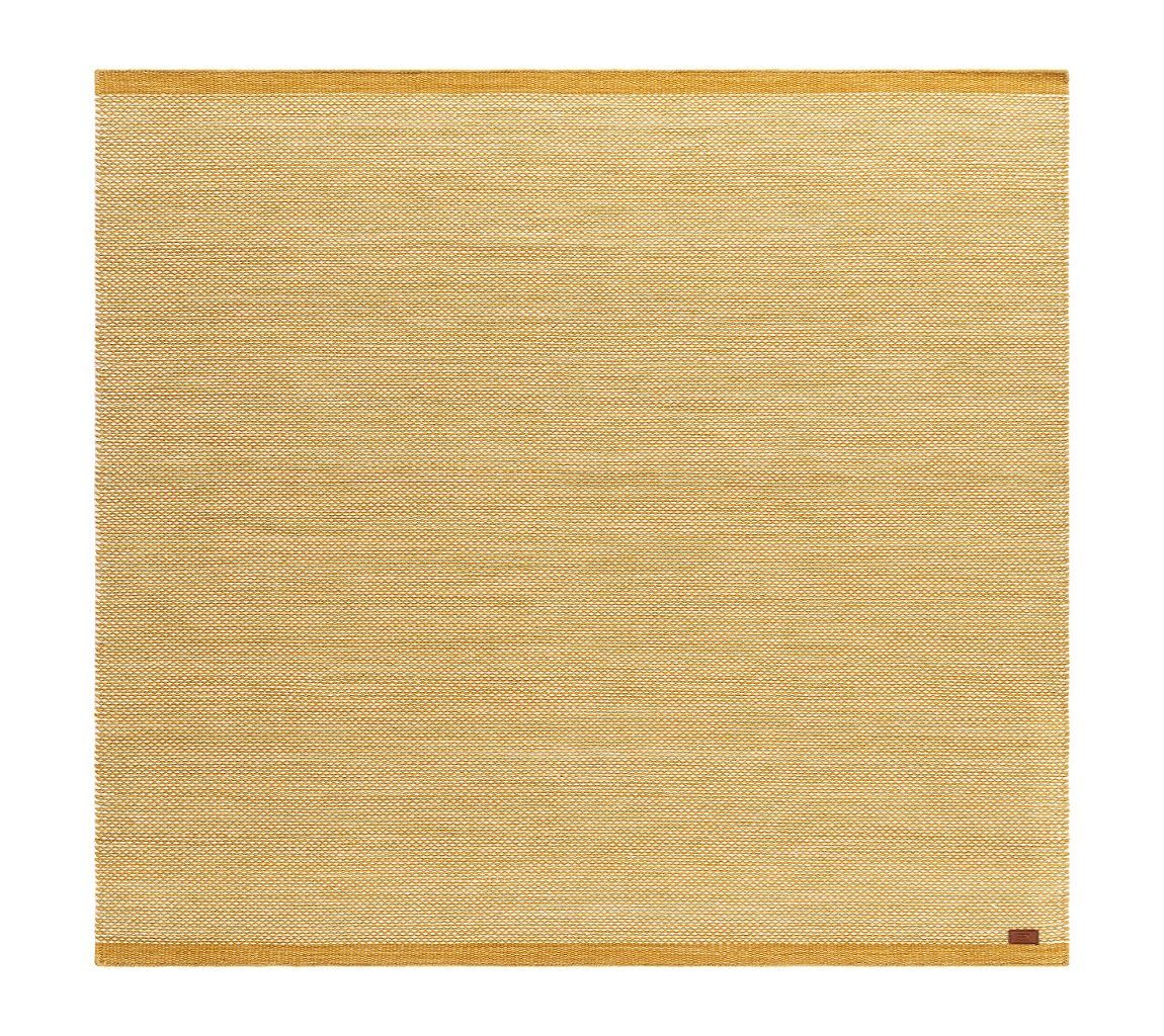 Handvävd Matta Sandhamn Kvadratisk 250x250 cm - Ockragul