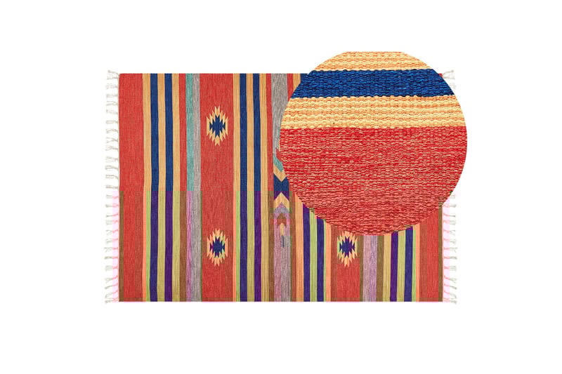 Hatis Bomullsmatta 140x200 cm - Blå - Textil & mattor - Matta - Modern matta - Bomullsmatta