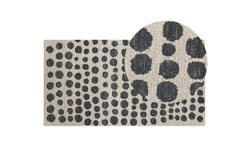 Havran Ullmatta 80x150 cm - Beige - Textil & mattor - Matta - Modern matta - Ullmatta