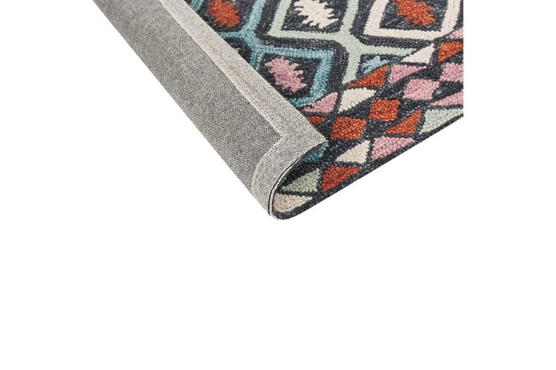 Haymana Ullmatta 200x200 cm Kvadratisk - Blå - Textil & mattor - Matta - Modern matta - Ullmatta