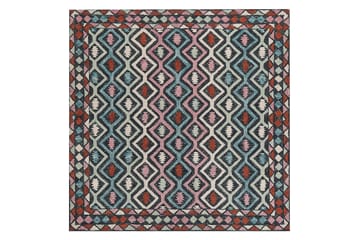 Haymana Ullmatta 200x200 cm Kvadratisk - Blå - Textil & mattor - Matta - Modern matta - Ullmatta