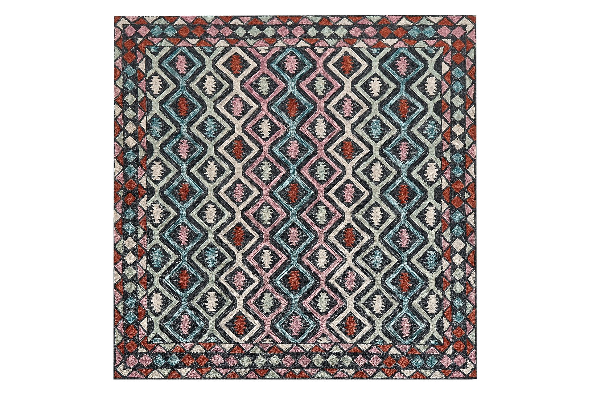 Haymana Ullmatta 200x200 cm Kvadratisk - Bl&aring;