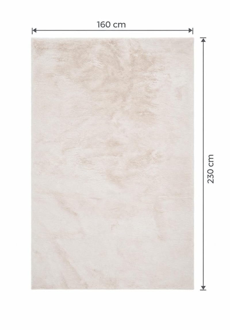 Heaven Rektangulär Ryamatta & Luggmatta 160x230 cm - Beige - Textil & mattor - Matta - Modern matta - Ryamatta