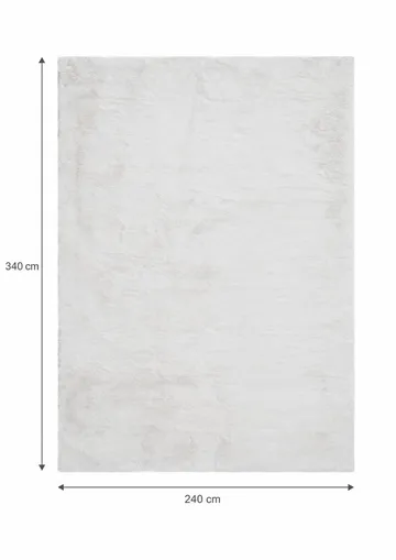 Heaven Stor Rektangulär Ryamatta & Luggmatta 240x340 cm - Vit - Textil & mattor - Matta - Modern matta - Ryamatta