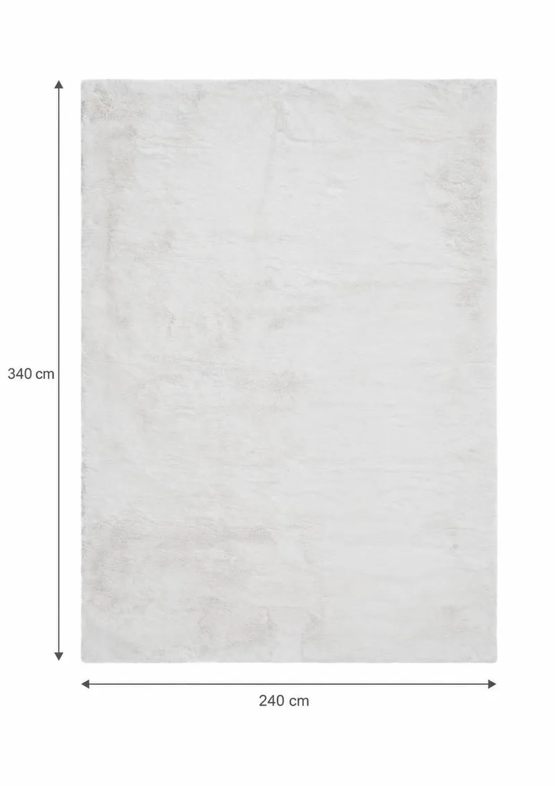 Heaven Stor Rektangulär Ryamatta & Luggmatta 240x340 cm - Vit - Textil & mattor - Matta - Modern matta - Ryamatta