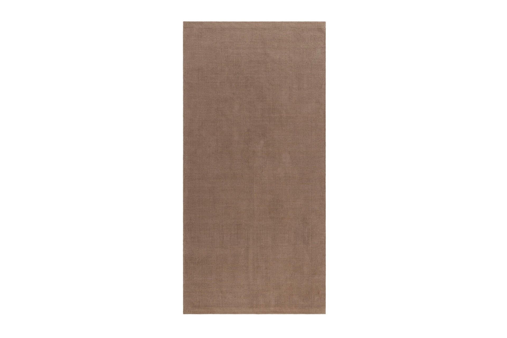 Hemse Bomullsmatta 75x150 cm - M&ouml;rkbeige