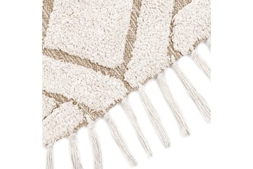 Horasan Ryamatta 140 cm Rund - Beige - Textil & mattor - Matta - Modern matta - Ryamatta