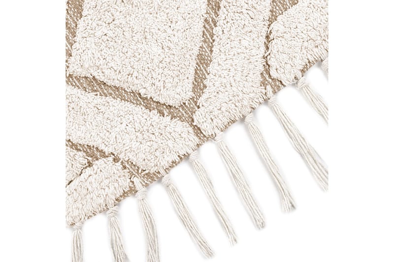 Horasan Ryamatta 140 cm Rund - Beige - Textil & mattor - Matta - Modern matta - Ryamatta