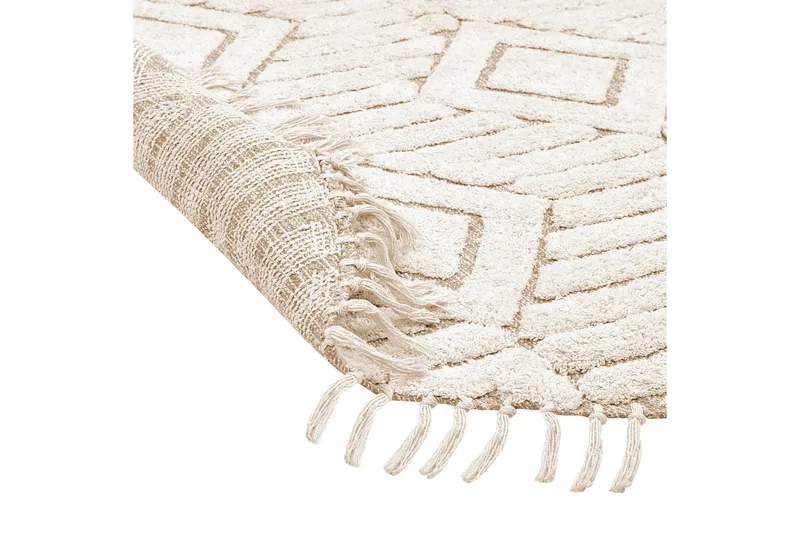 Horasan Ryamatta 140 cm Rund - Beige - Textil & mattor - Matta - Modern matta - Ryamatta