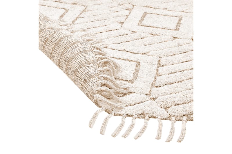 Horasan Ryamatta 140 cm Rund - Beige - Textil & mattor - Matta - Modern matta - Ryamatta
