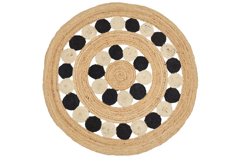 Hovit Jutematta 140 cm Rund, Beige