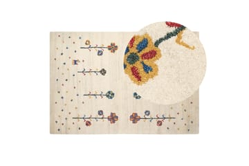 Husunlu Ryamatta 140x200 cm - Beige - Textil & mattor - Matta - Modern matta - Ullmatta