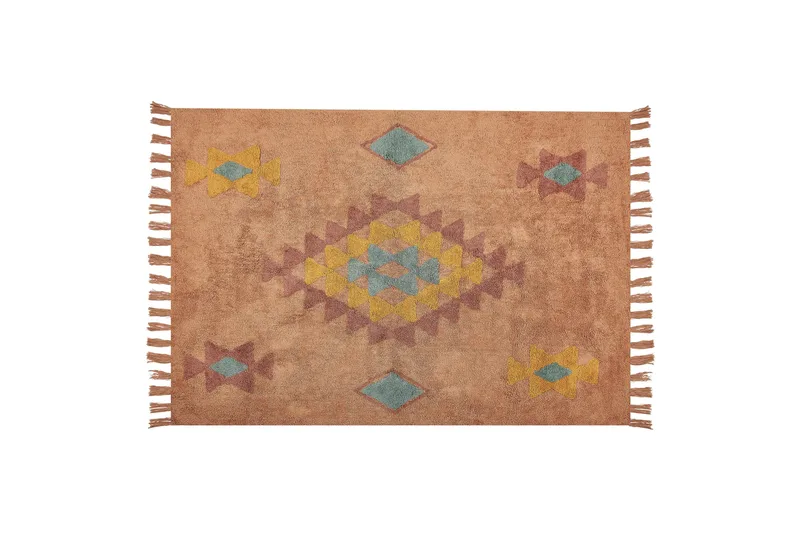 Igdir Bomullsmatta 140x200 cm, Orange