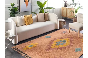 Igdir Bomullsmatta 160x230 cm - Orange - Textil & mattor - Matta - Modern matta - Bomullsmatta