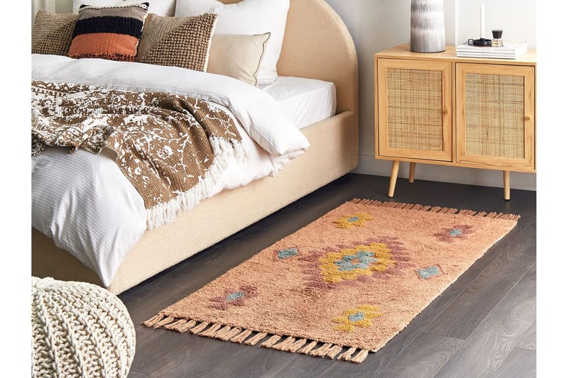 Igdir Bomullsmatta 80x150 cm - Orange - Textil & mattor - Matta - Modern matta - Bomullsmatta