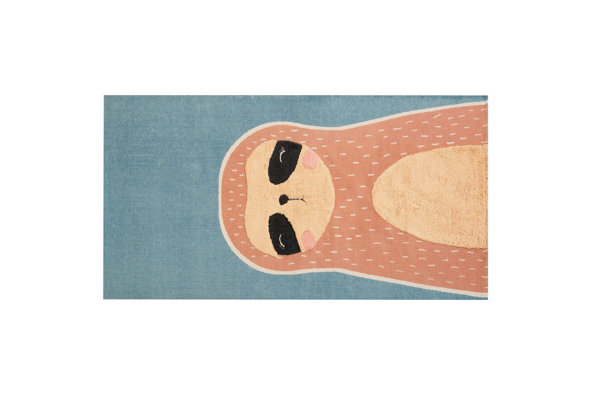 Isak Bomullsmatta 80x150 cm - Bl&aring;