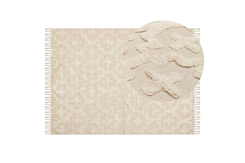 Itangar Bomullsmatta 140x200 cm - Beige - Textil & mattor - Matta - Modern matta - Bomullsmatta