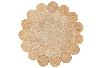 Cali Jutematta 120 cm Rund - Flerfärgad - Textil & mattor - Matta - Modern matta - Sisalmatta