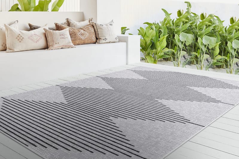 Jutematta Fresco 120x180 Rektangulär - Svart/Vit - Textil & mattor - Matta - Modern matta - Sisalmatta