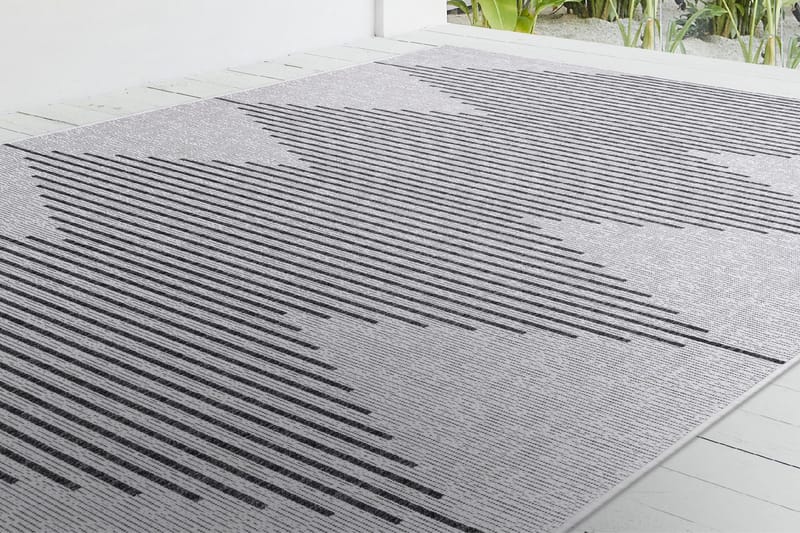Jutematta Fresco 120x180 Rektangulär - Svart/Vit - Textil & mattor - Matta - Modern matta - Sisalmatta