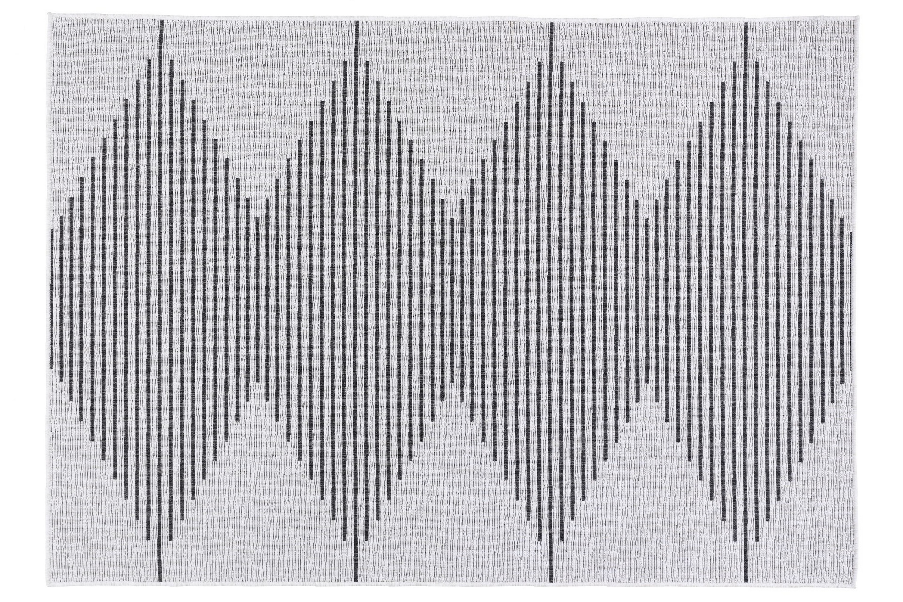Jutematta Fresco 120x180 Rektangulär Svart/Vit