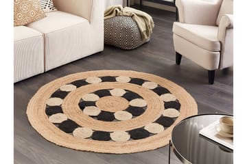 Jutematta Hovit 140 cm Rund - Beige - Textil & mattor - Matta - Modern matta - Jutematta & hampamatta