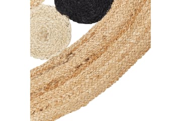 Jutematta Hovit 140 cm Rund - Beige - Textil & mattor - Matta - Modern matta - Jutematta & hampamatta