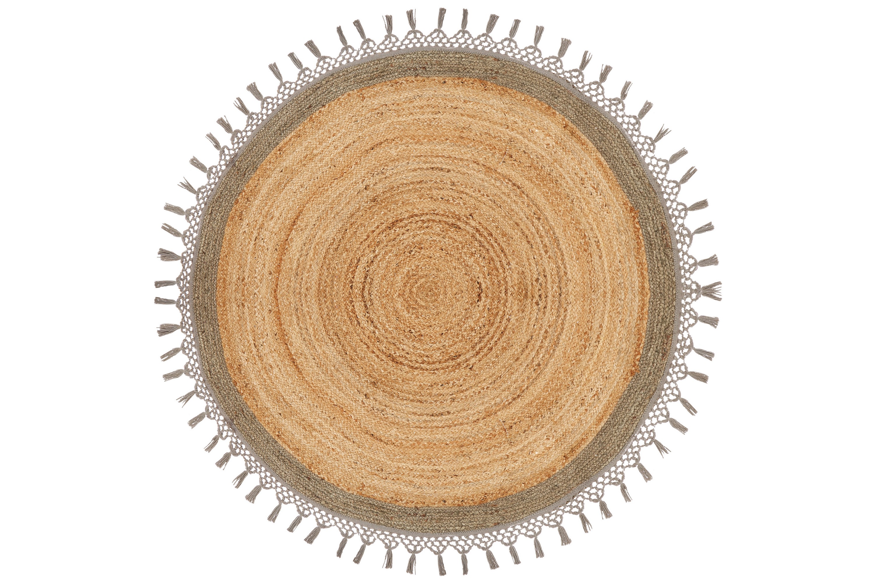 jutematta marts 140 cm rund - beige