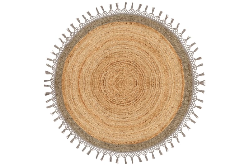 Jutematta Marts 140 cm Rund - Beige - Textil & mattor - Matta - Modern matta - Jutematta & hampamatta