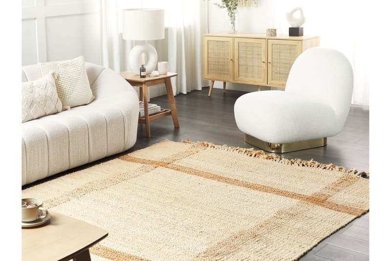 Jutematta Yelmez 160x230 cm - Beige - Textil & mattor - Matta - Modern matta - Jutematta & hampamatta