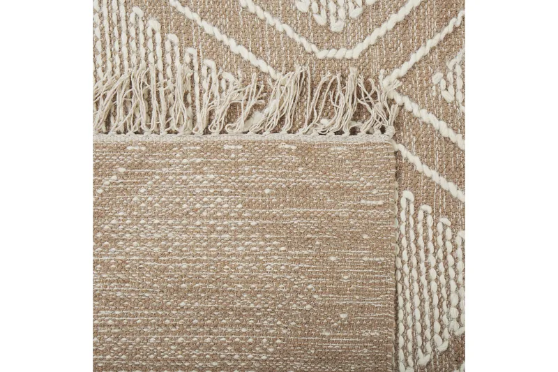 Kacem Bomullsmatta 140x200 cm - Beige - Textil & mattor - Matta - Modern matta - Bomullsmatta