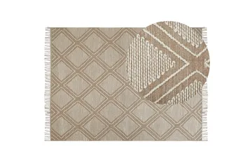 Kacem Bomullsmatta 160x230 cm - Beige - Textil & mattor - Matta - Modern matta - Bomullsmatta