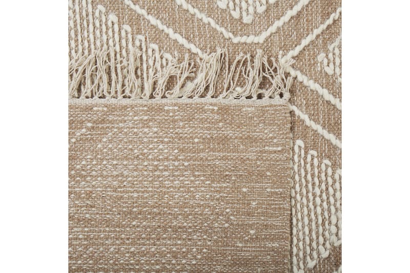 Kacem Bomullsmatta 160x230 cm - Beige - Textil & mattor - Matta - Modern matta - Bomullsmatta