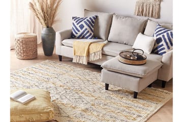 Kadapa Bomullsmatta 160x230 cm - Gul - Textil & mattor - Matta - Modern matta - Bomullsmatta