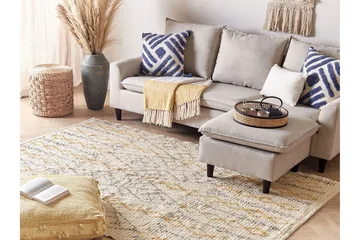 Kadapa Bomullsmatta 160x230 cm - Gul - Textil & mattor - Matta - Modern matta - Bomullsmatta