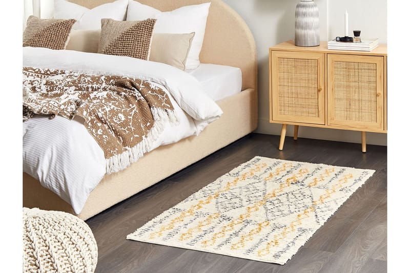Kadapa Bomullsmatta 80x150 cm - Gul - Textil & mattor - Matta - Modern matta - Bomullsmatta