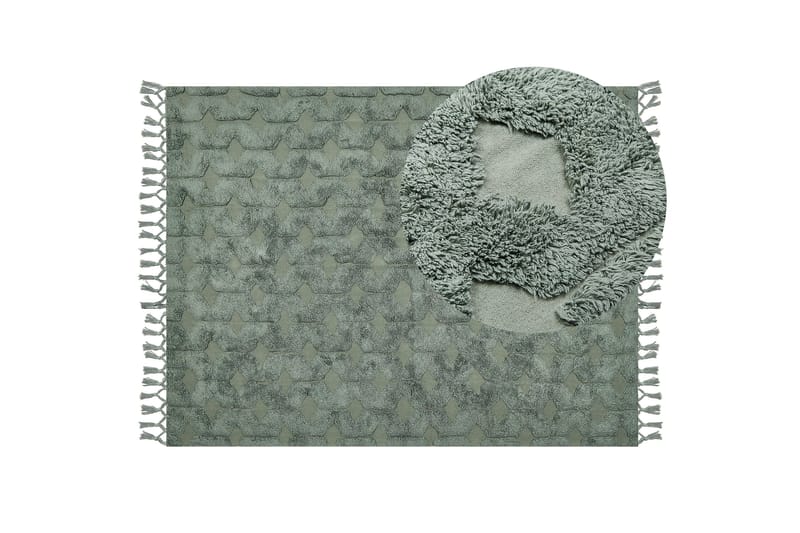 Kars Ryamatta 160x230 cm - Grön - Textil & mattor - Matta - Modern matta - Ryamatta