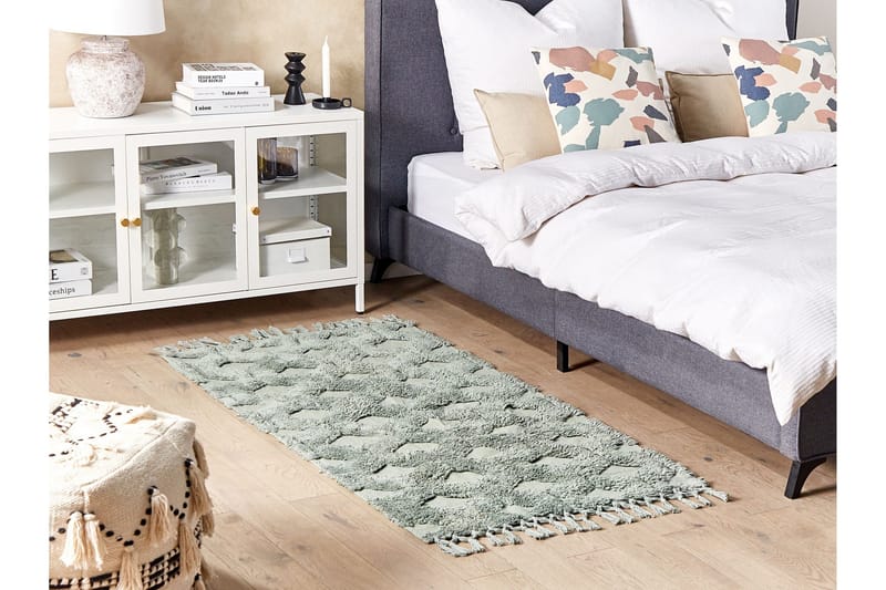 Kars Ryamatta 80x150 cm - Grön - Textil & mattor - Matta - Modern matta - Ryamatta