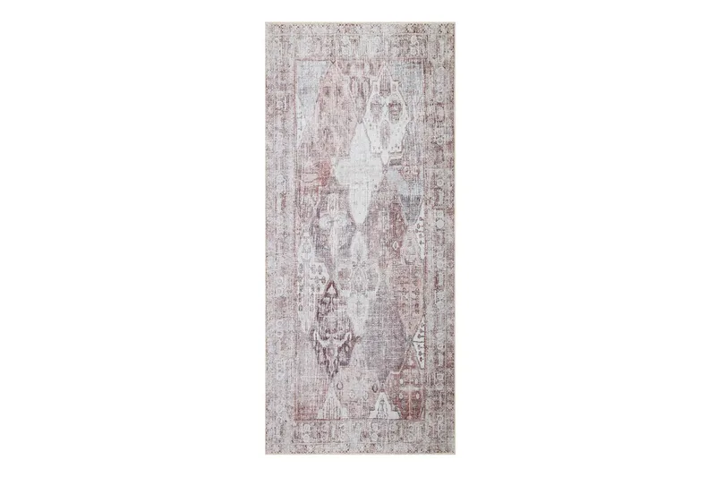 Kashan Wiltonmatta 80x200 cm Oval, Creme