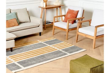 Katra Bomullsmatta 140x200 cm - Gul - Textil & mattor - Matta - Modern matta - Ryamatta