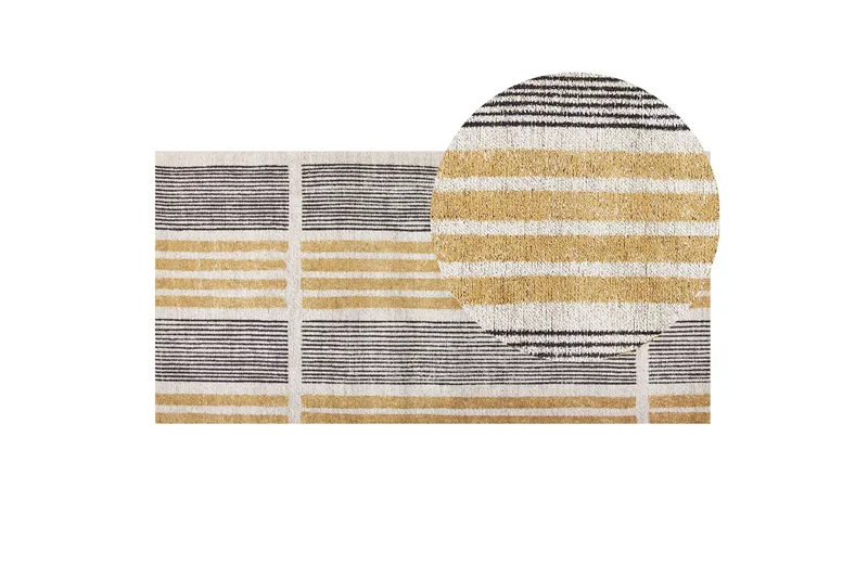 Katra Ryamatta 80x150 cm - Gul - Textil & mattor - Matta - Modern matta - Ryamatta