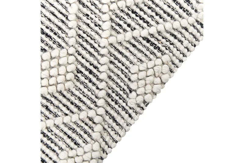 Kavak Ullmatta 160x230 cm - Svart/Vit - Textil & mattor - Matta - Modern matta - Ullmatta