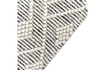 Kavak Ullmatta 160x230 cm - Svart/Vit - Textil & mattor - Matta - Modern matta - Ullmatta