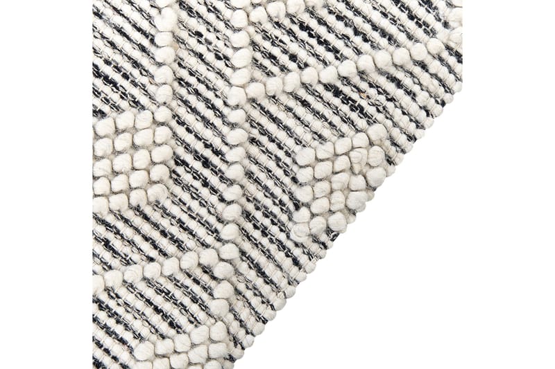 Kavak Ullmatta 160x230 cm - Svart/Vit - Textil & mattor - Matta - Modern matta - Ullmatta