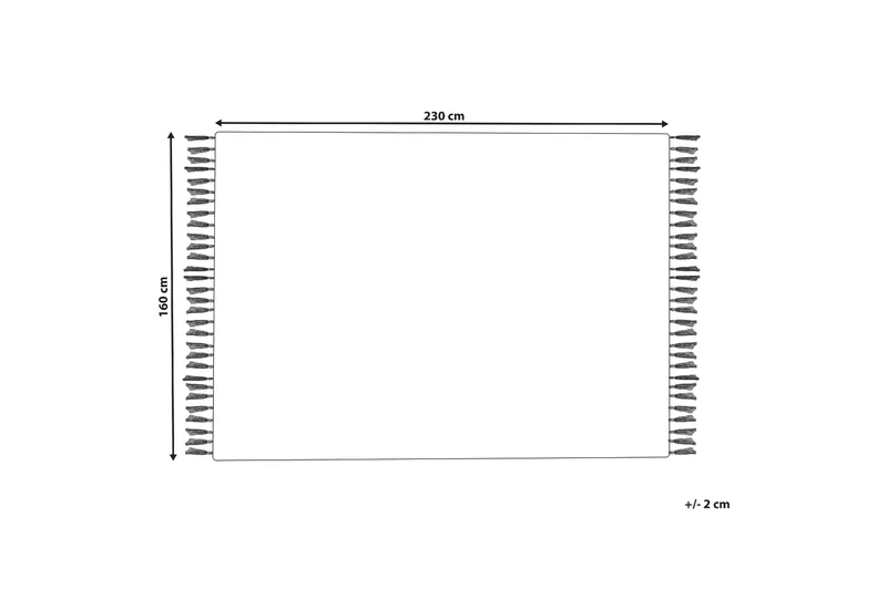 Kavak Ullmatta 160x230 cm - Svart/Vit - Textil & mattor - Matta - Modern matta - Ullmatta