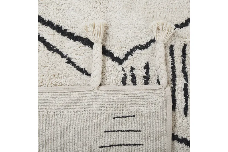 Kebir Bomullsmatta 160x230 cm - Svart/Vit - Textil & mattor - Matta - Modern matta - Bomullsmatta