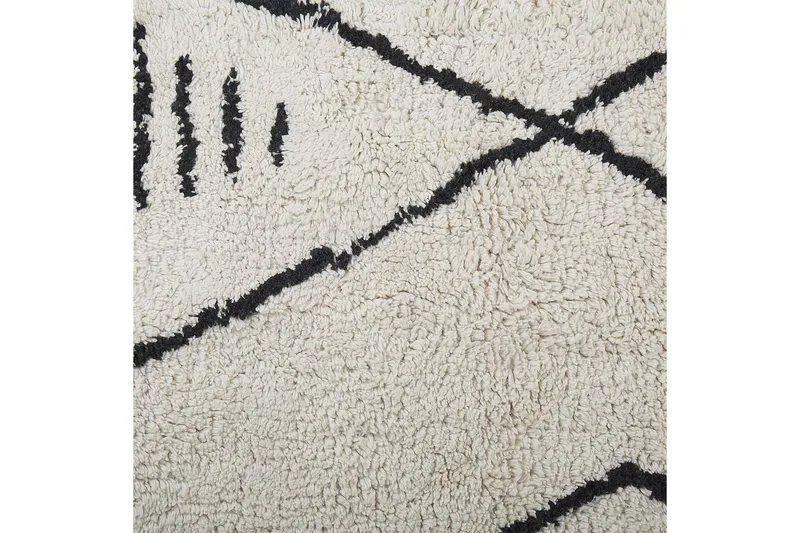 Kebir Bomullsmatta 160x230 cm - Svart/Vit - Textil & mattor - Matta - Modern matta - Bomullsmatta